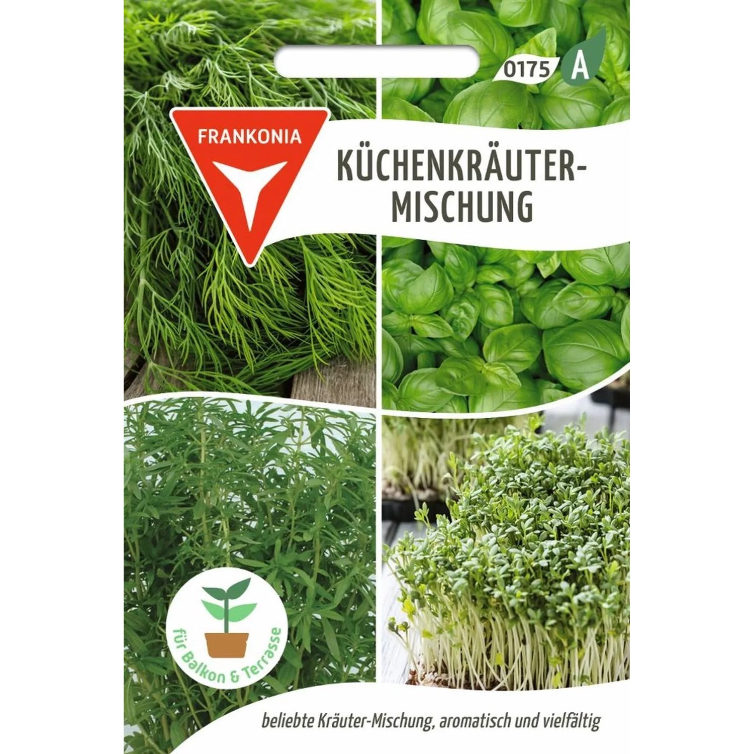 FRANKONIA Küchenkräuter-Mischung Basilikum Bohnenkraut Dill Kresse günstig online kaufen