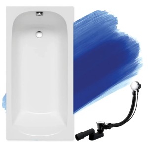 Bad Land Badewanne Rechteck CLASSIC 150x75 Ablauf Füße