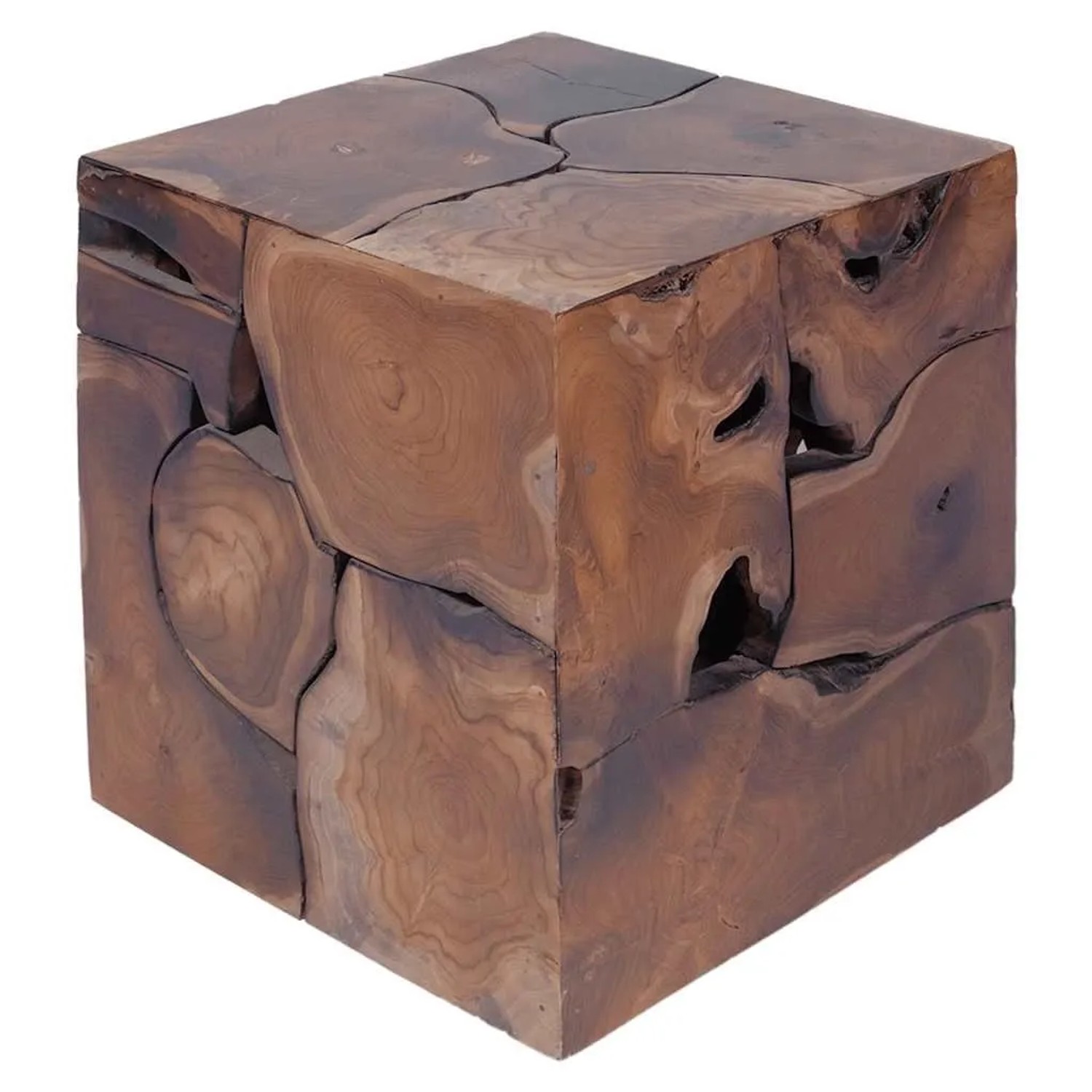 vidaXL Hocker 4 Stk Braun 40x40x45 cm Massivholz Teak 274356