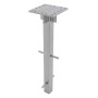 Doppler Bodenanker für Alu Star/Expert, 2-teilig, 50 mm Aufsatzrohr für Schirmbefestigung.