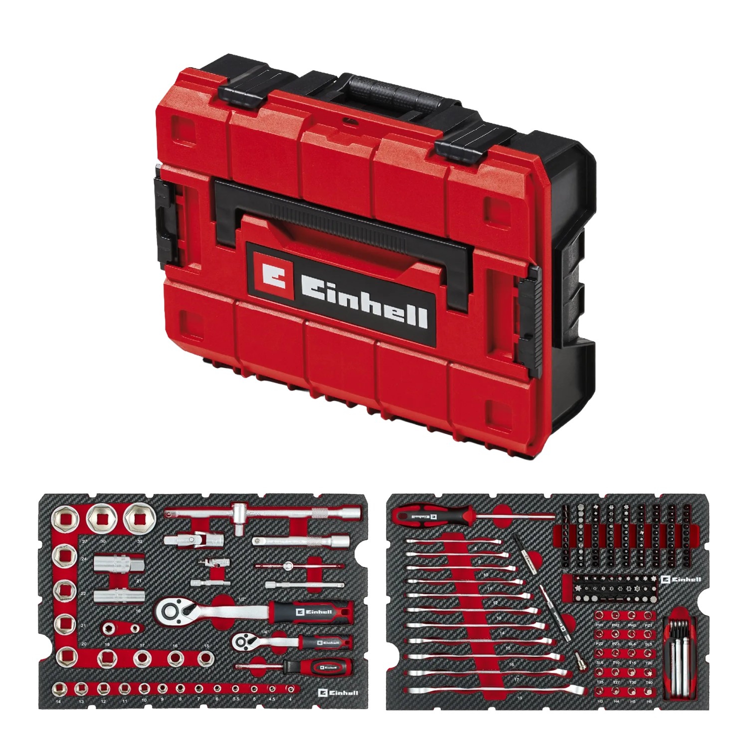 Einhell Werkzeugkoffer Mechanik E-Case 201-teilig