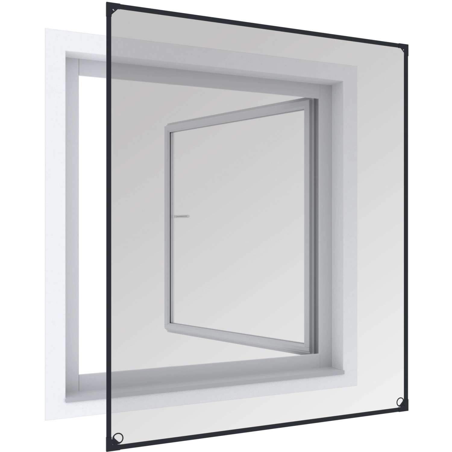 Windhager Magnetfenster Anthrazit 100 cm x 120 cm günstig online kaufen