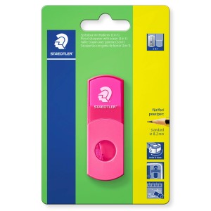 Staedtler Spitzdose 511 Neonpink mit Radierer für Stifte bis 8,2mm