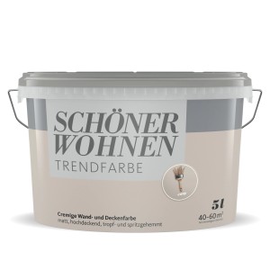 Eimer Schöner Wohnen Trendfarbe Cosy, 5 Liter, matte Wandfarbe.
