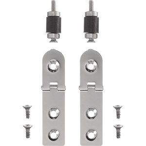 Duravit Scharnierpaar für Urinaldeckel Fizz, Chrom-Finish. Zubehör für Toilettensitze.