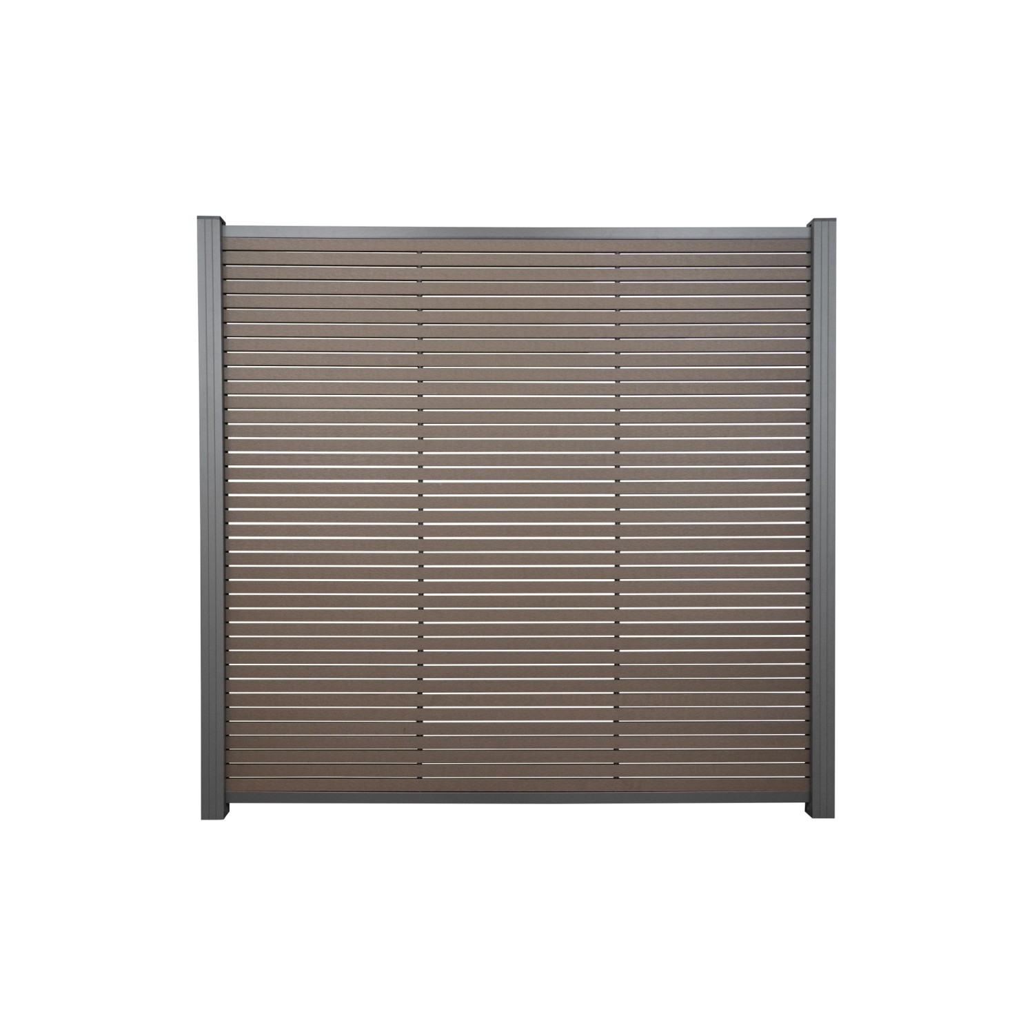T&J BPC-Steckzaun Hörvig 180 cm x 180 cm Schokobraun-Anthrazit günstig online kaufen