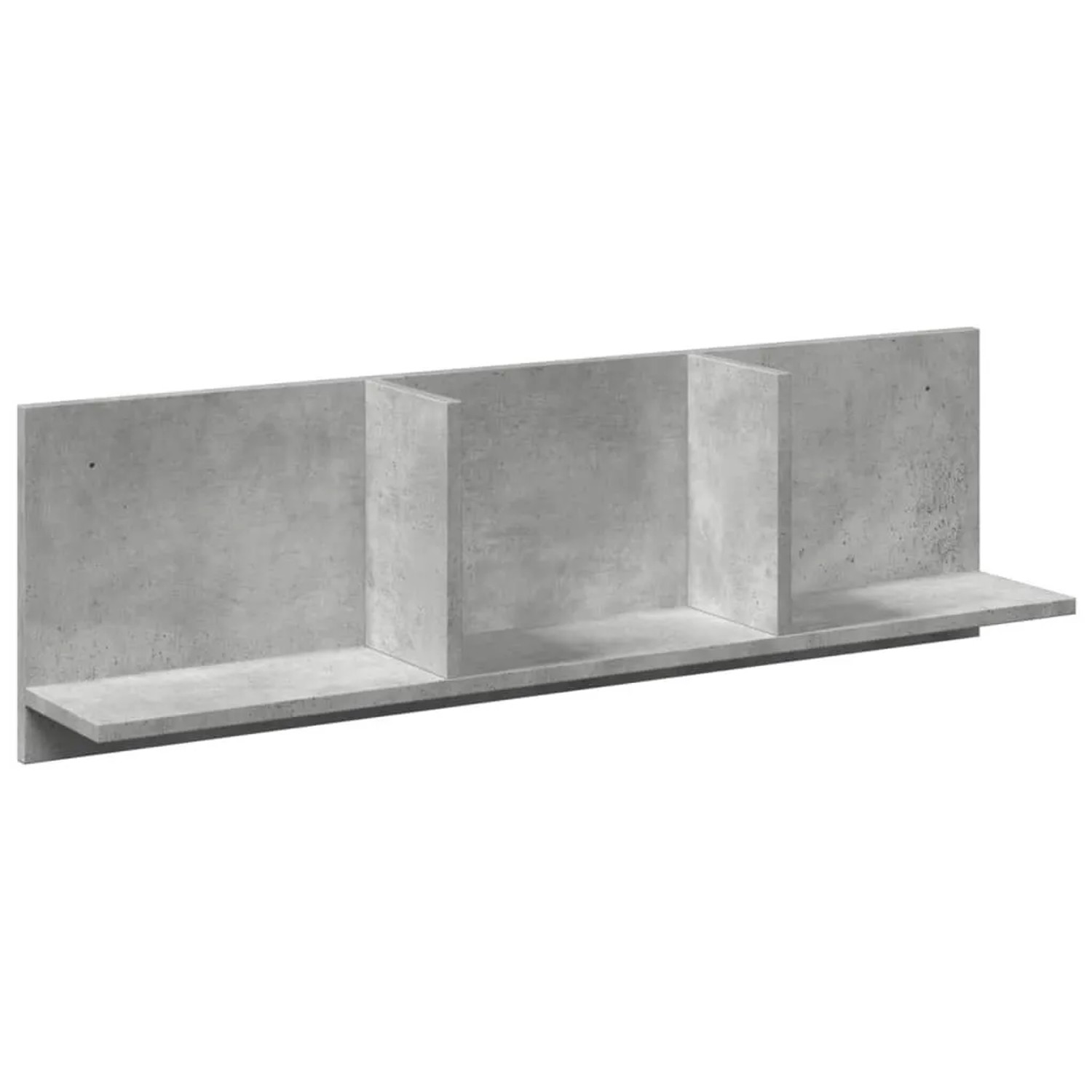 vidaXL Wandschrank 100x16,5x30 cm Betongrau Holzwerkstoff 854862