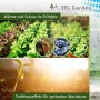 TTL GARDEN Pflanztunnel Set: 12 Bögen, 36 Clips, Folie. Frühbeet für Gemüse, Kräuter und Gartenpflanzen.