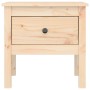 vidaXL Beistelltisch aus Kiefernholz, 50x50x49 cm, mit Schublade.