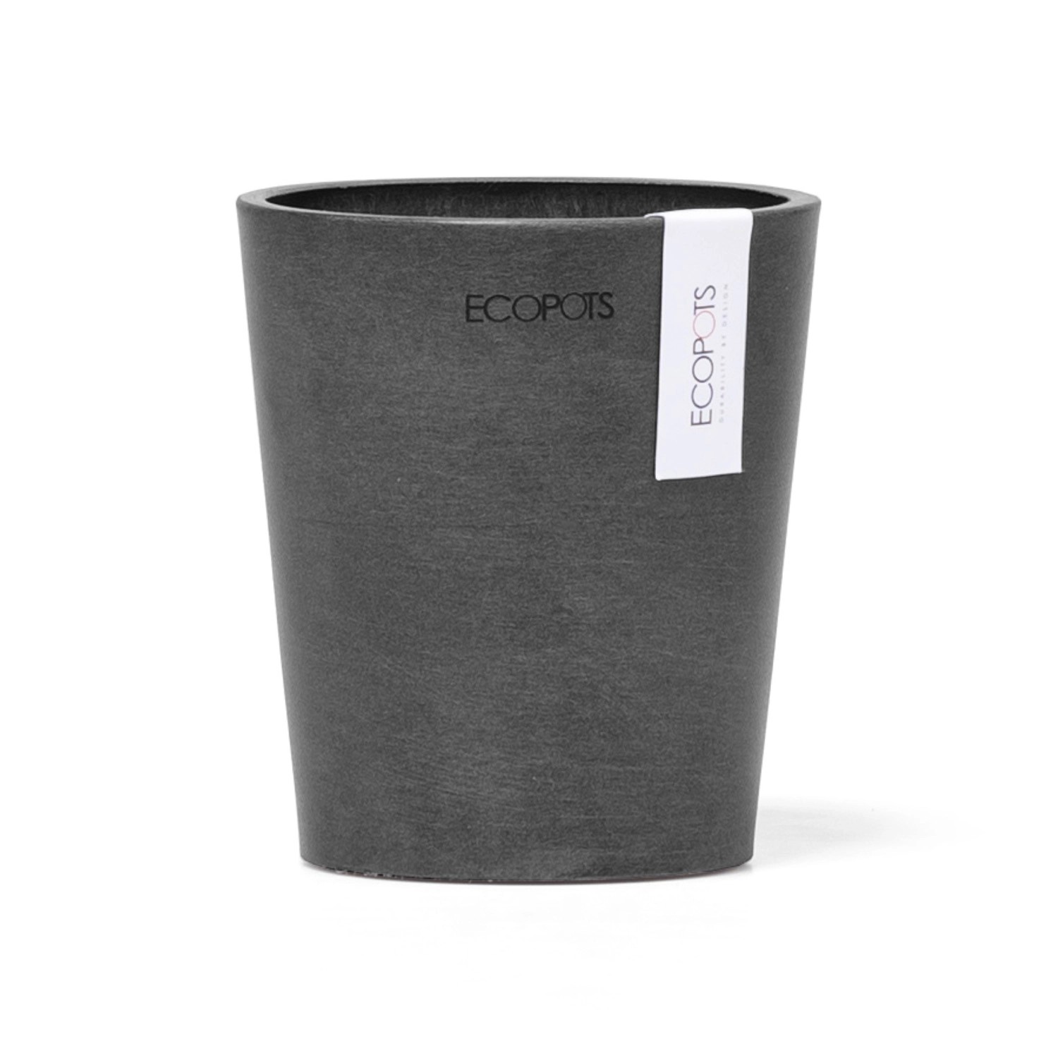 Ecopots Pflanztopf Morinda Dunkelgrau 11 cm x 12,4 cm günstig online kaufen