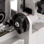 Detailaufnahme Einhell TC-BJ 900 Flachdübelfräse: Einstellrad für präzise Frästiefenjustierung.