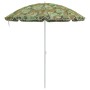 vidaXL Sonnenschirm im Tarnmuster, 161x161x193 cm, ideal für Strand und Garten.