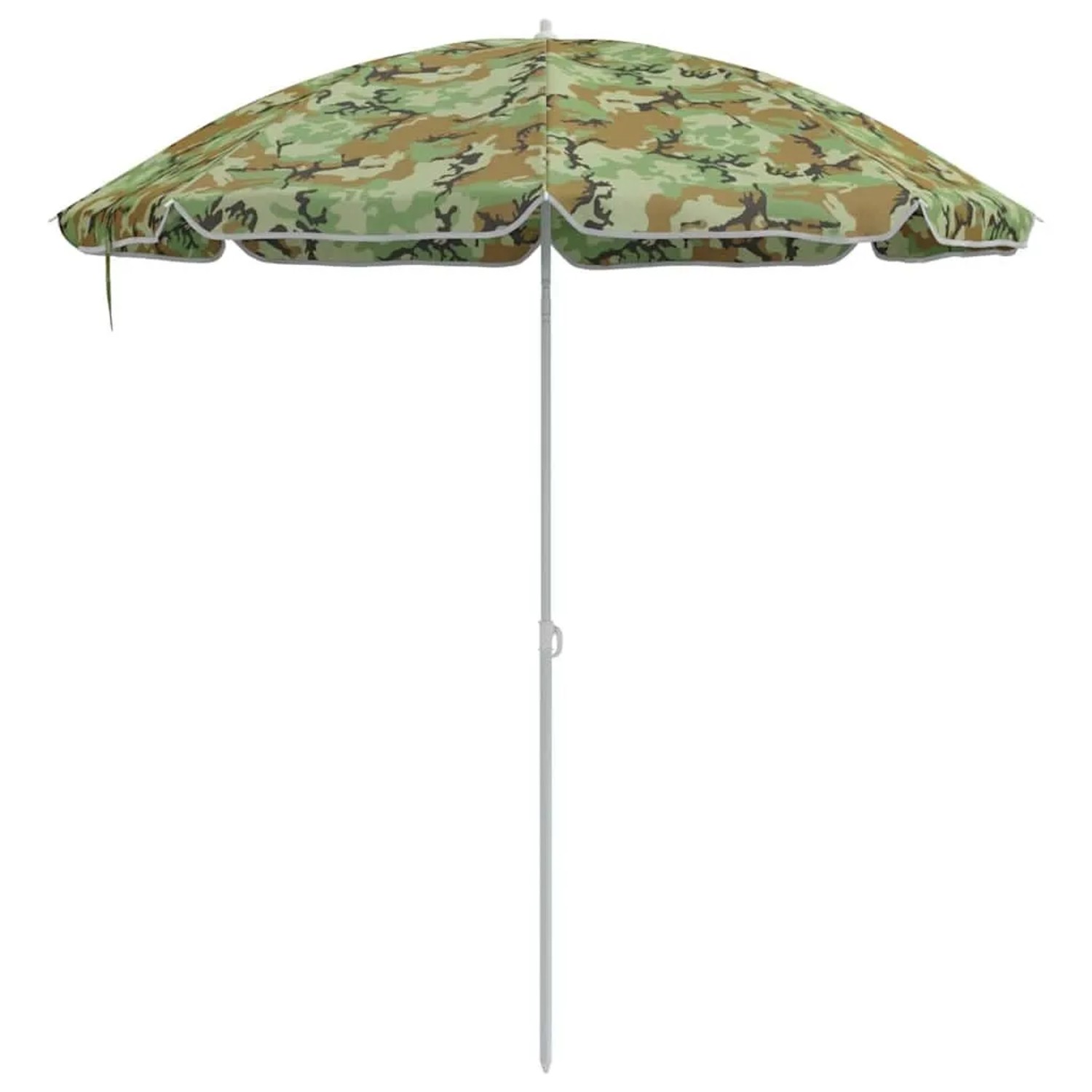 vidaXL Sonnenschirm im Tarnmuster, 161x161x193 cm, ideal für Strand und Garten.