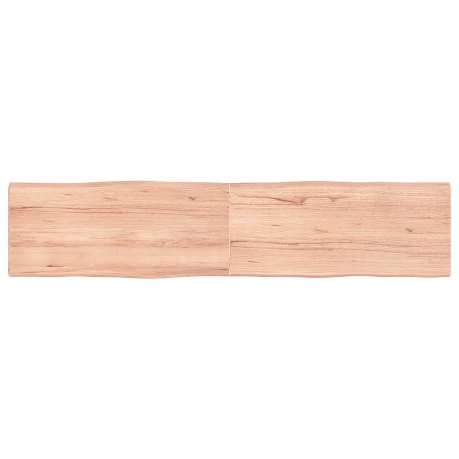 vidaXL Tischplatte 180x40x2-4 cm Massivholz Behandelt Baumkante 363974