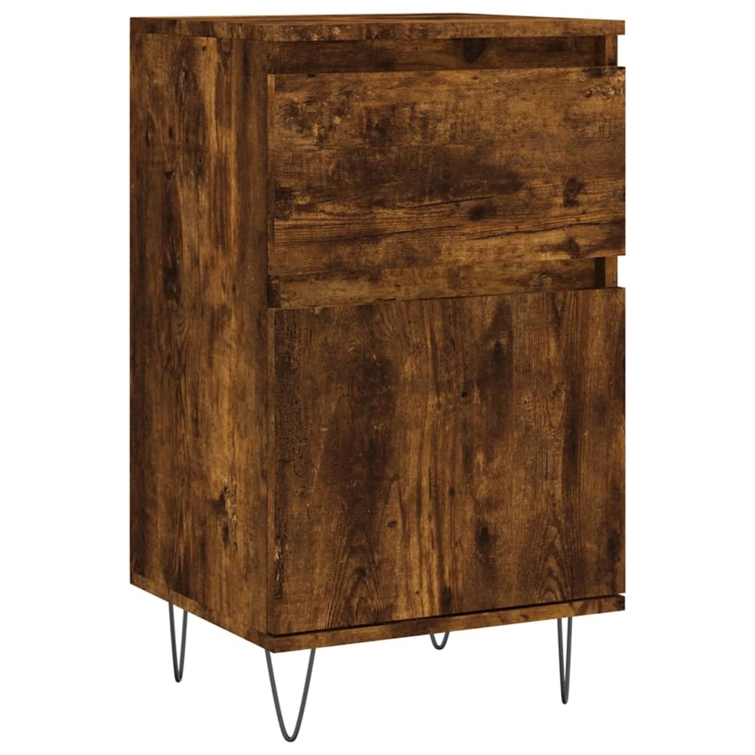 vidaXL Sideboard Räuchereiche 40x35x70 cm Holzwerkstoff 831158