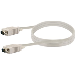 Graues Schwaiger VGA-Kabel für Monitor-Anschluss, Computer & Multimedia.