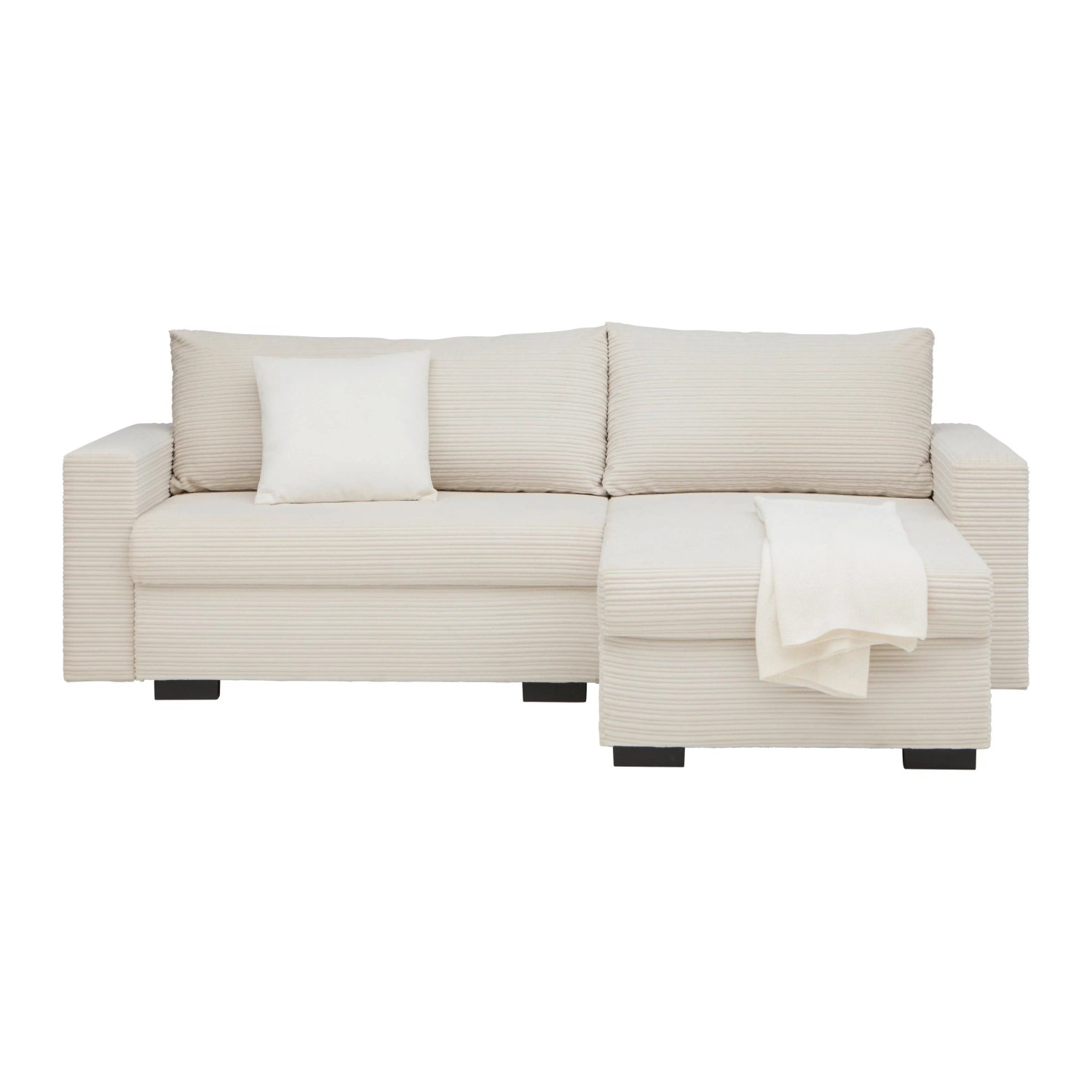 Based Ecksofa Geneve Cord Beige