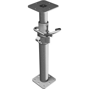 Feuerverzinkte Schake Uni-Stütze, Auszugslänge 600-925 mm, für den professionellen Einsatz im Bau.