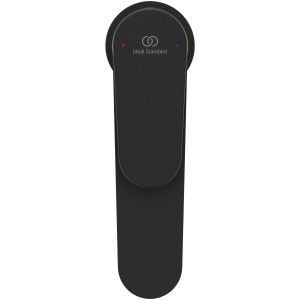Ideal Standard Cerafine O Waschtischarmatur in Schwarz mit Push-Open Ventil.