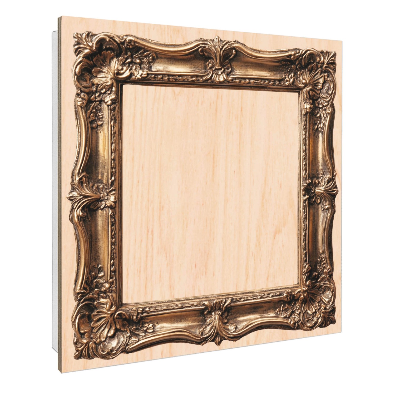 Banjado Großer Schlüsselbox Holz 30x30cm Weiß Scharnier Rechts 50 Haken Sch günstig online kaufen