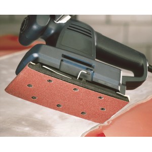 LUX Schleifstreifen K60, 93x230mm für Schwingschleifer, 10er Pack.