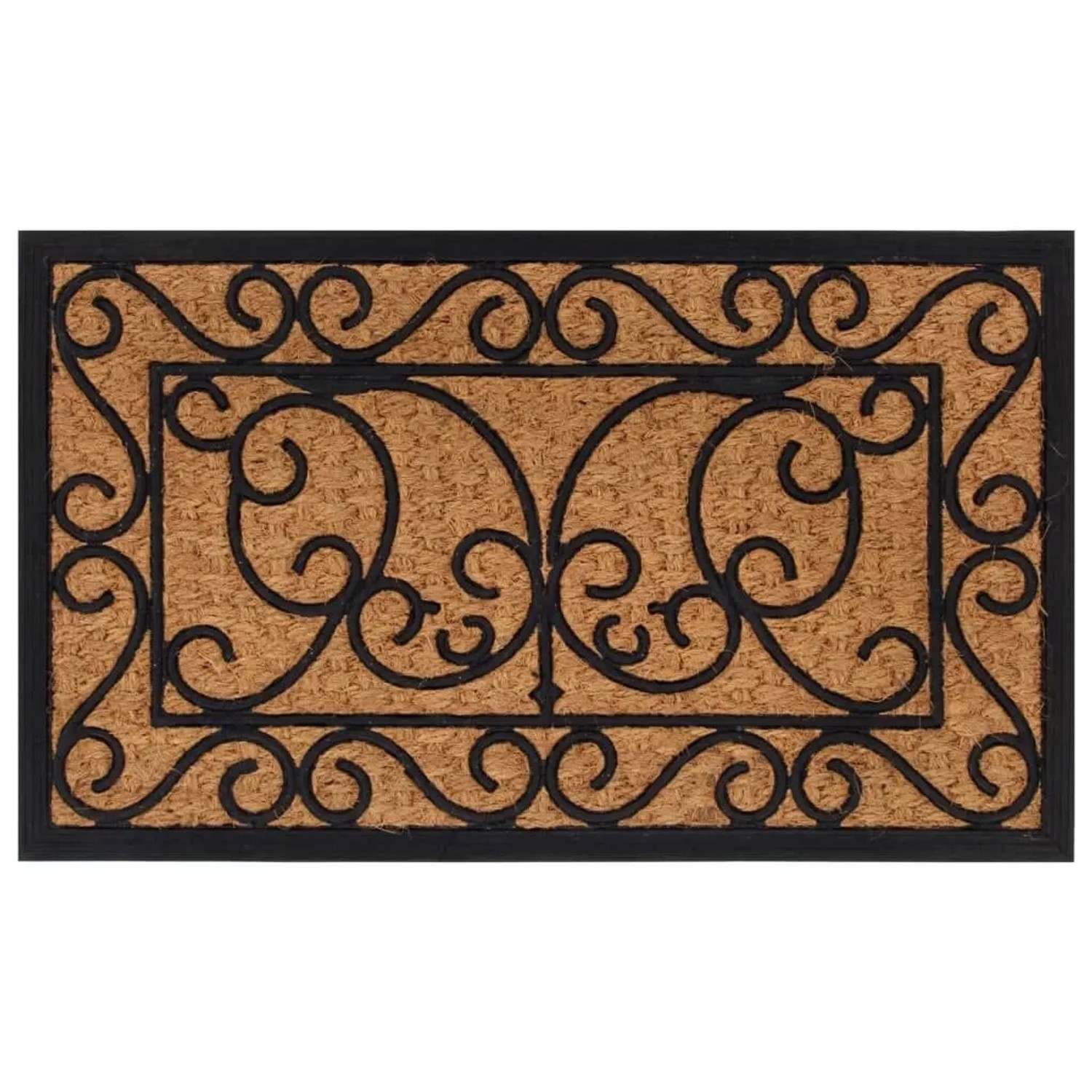 vidaXL Fußmatte Rechteckig 45x75 cm Gummi und Kokosfaser 155883 günstig online kaufen