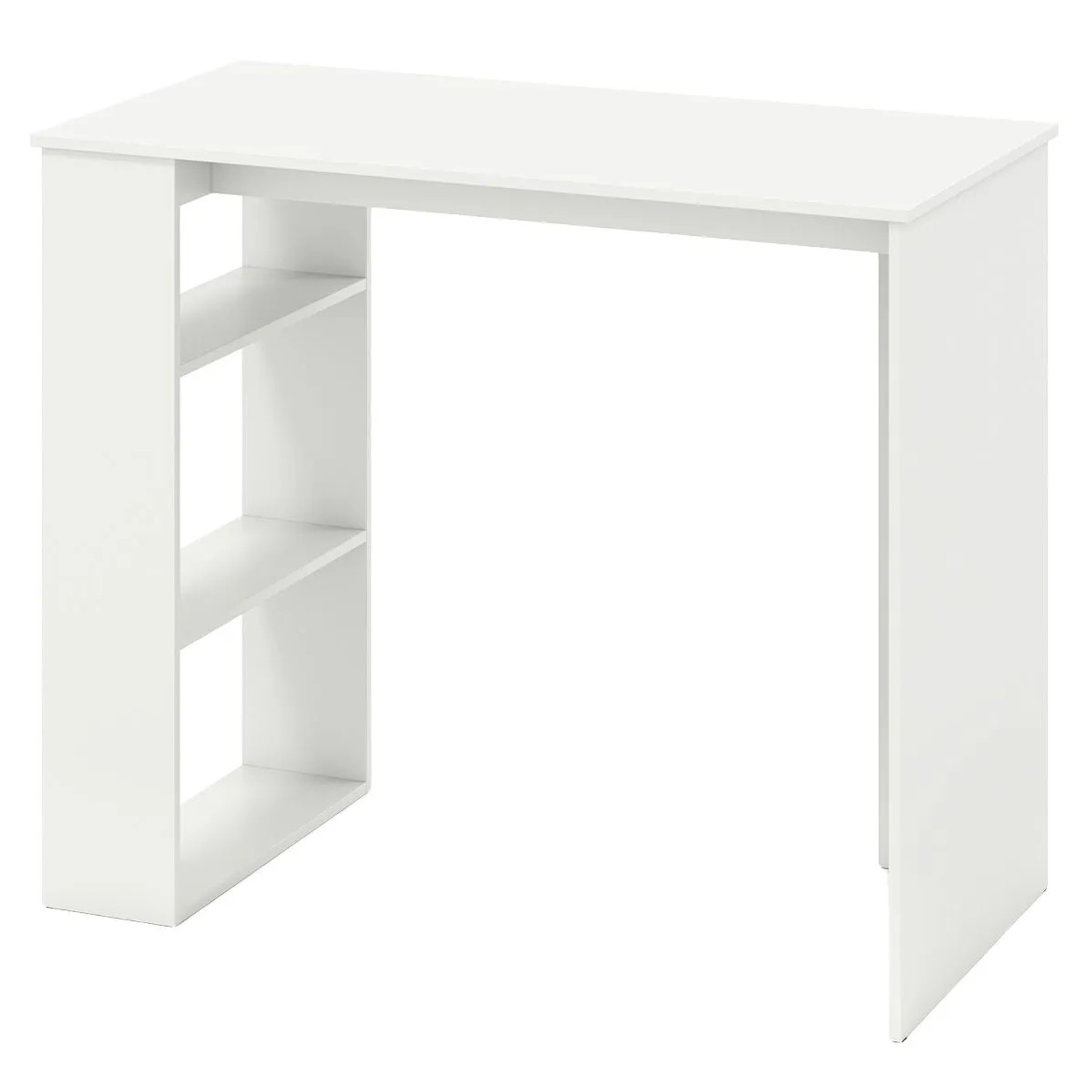 Costway Schreibtisch Bücherregal Modern 90 x 45 x 75 cm Weiß günstig online kaufen