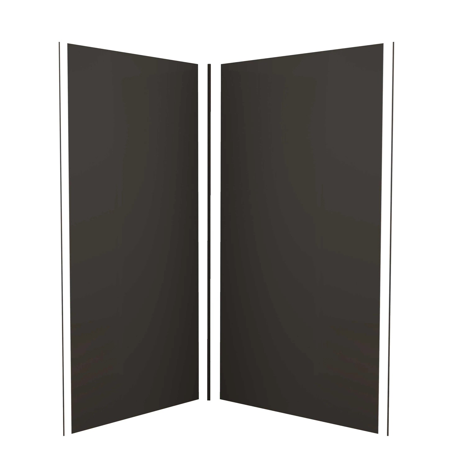 AICA 90x120cm Matt Schwarz Duschrückwand Aluverbundplatte Fliesenersatz 3mm Aluminiumverbundplatte Aluplatte Alu Höhe 210cm