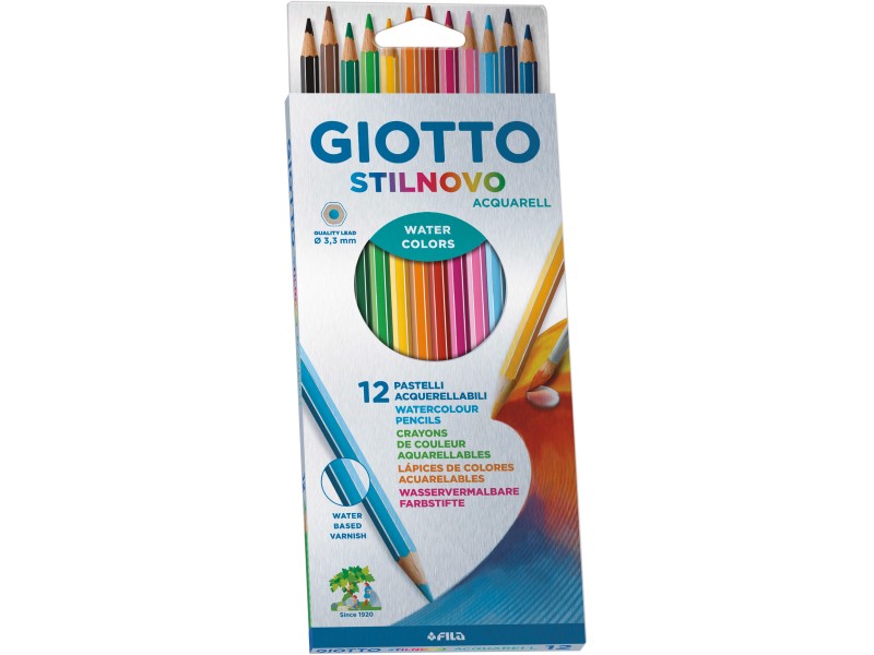 Giotto Stilnovo Acquarell Wasservermalbare Farbstifte verschiedene Farben  24 St. kaufen bei OBI