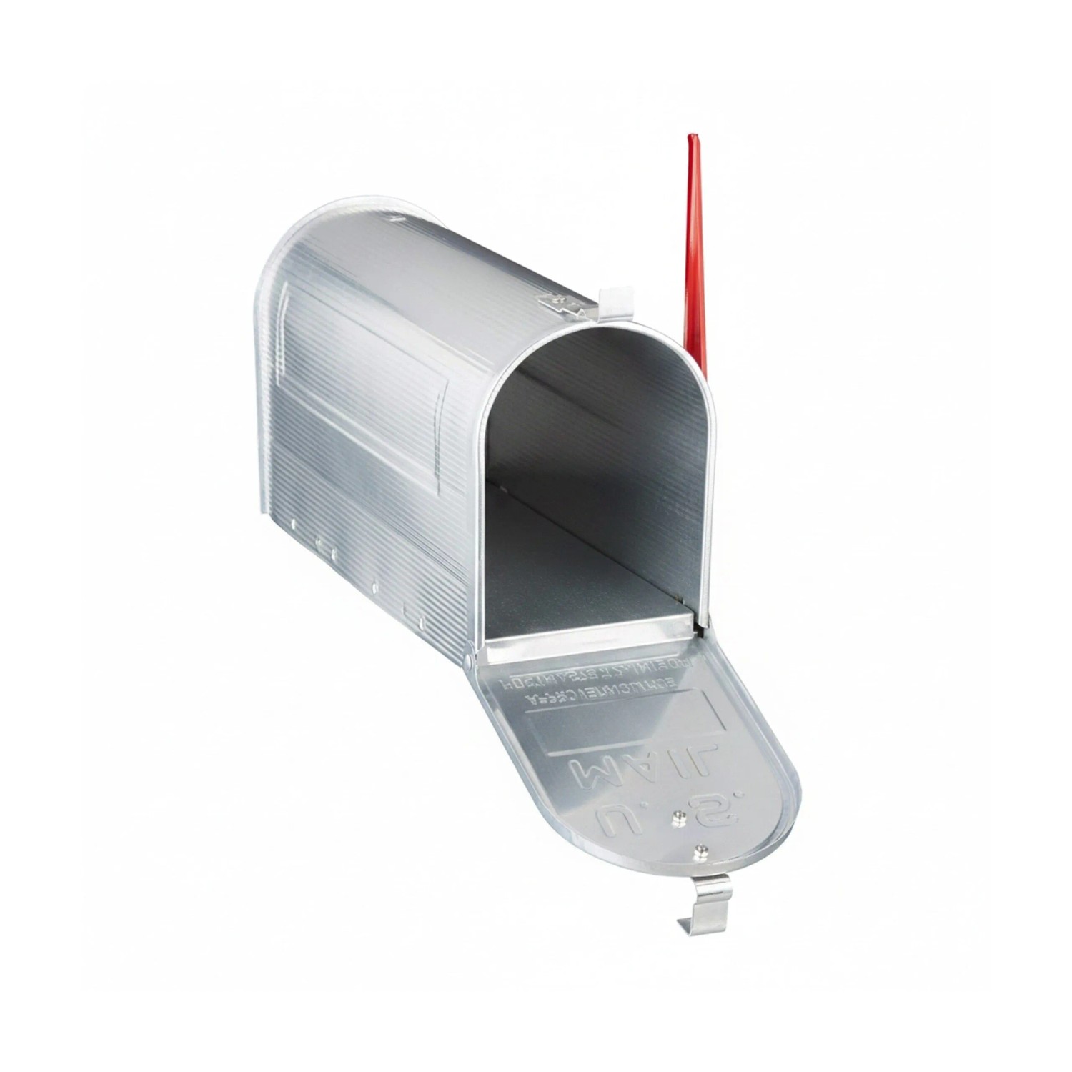 Relaxdays Briefkasten Aluminium Silber Mechanisch Schließbar 32 x 17 x 52,5 cm 0,9 kg