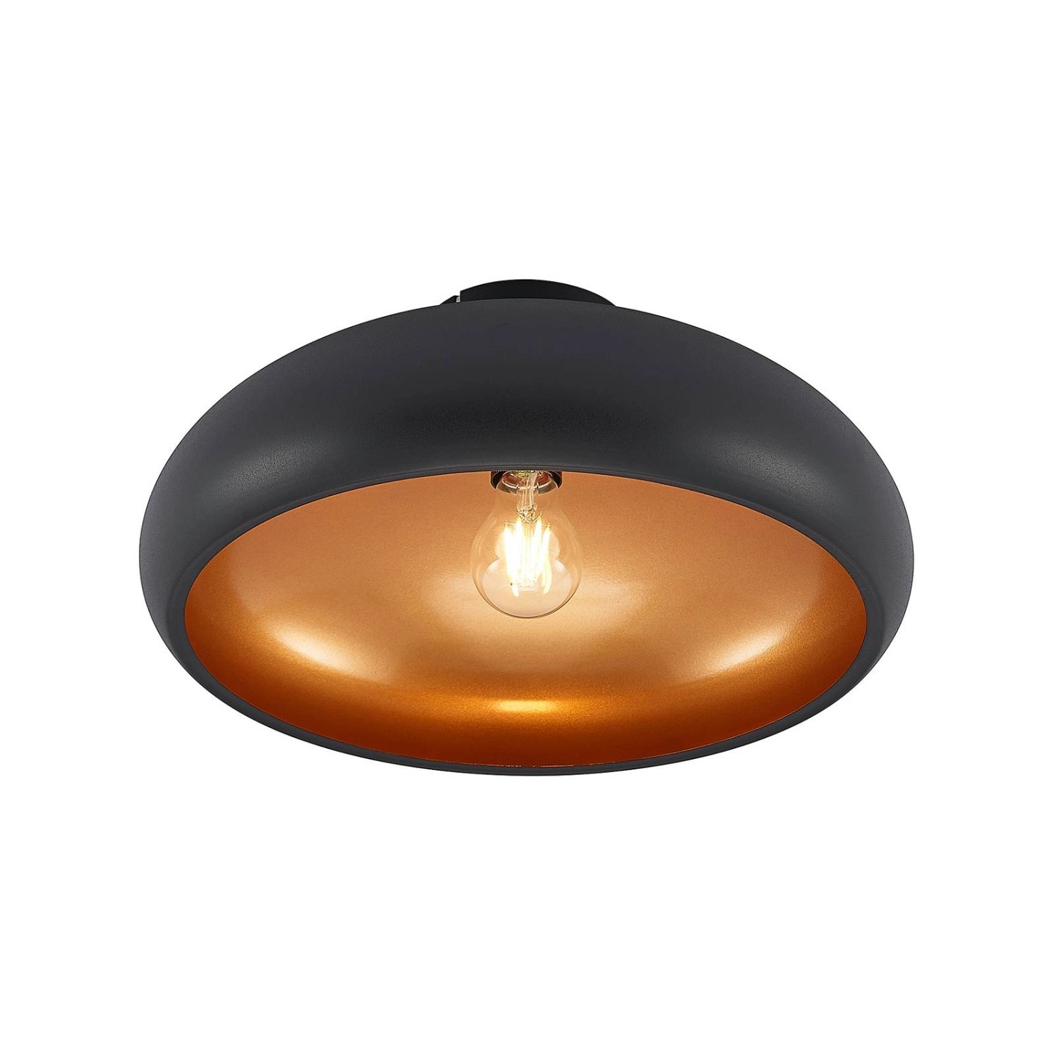 Lindby Deckenlampe Gerwina 9624474 Modern in Schwarz aus Metall 1-flammig E günstig online kaufen