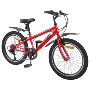 vidaXL Kinderfahrrad 24 Zoll 6-Speed für 8-12 Jahre Alt Rot 42009388