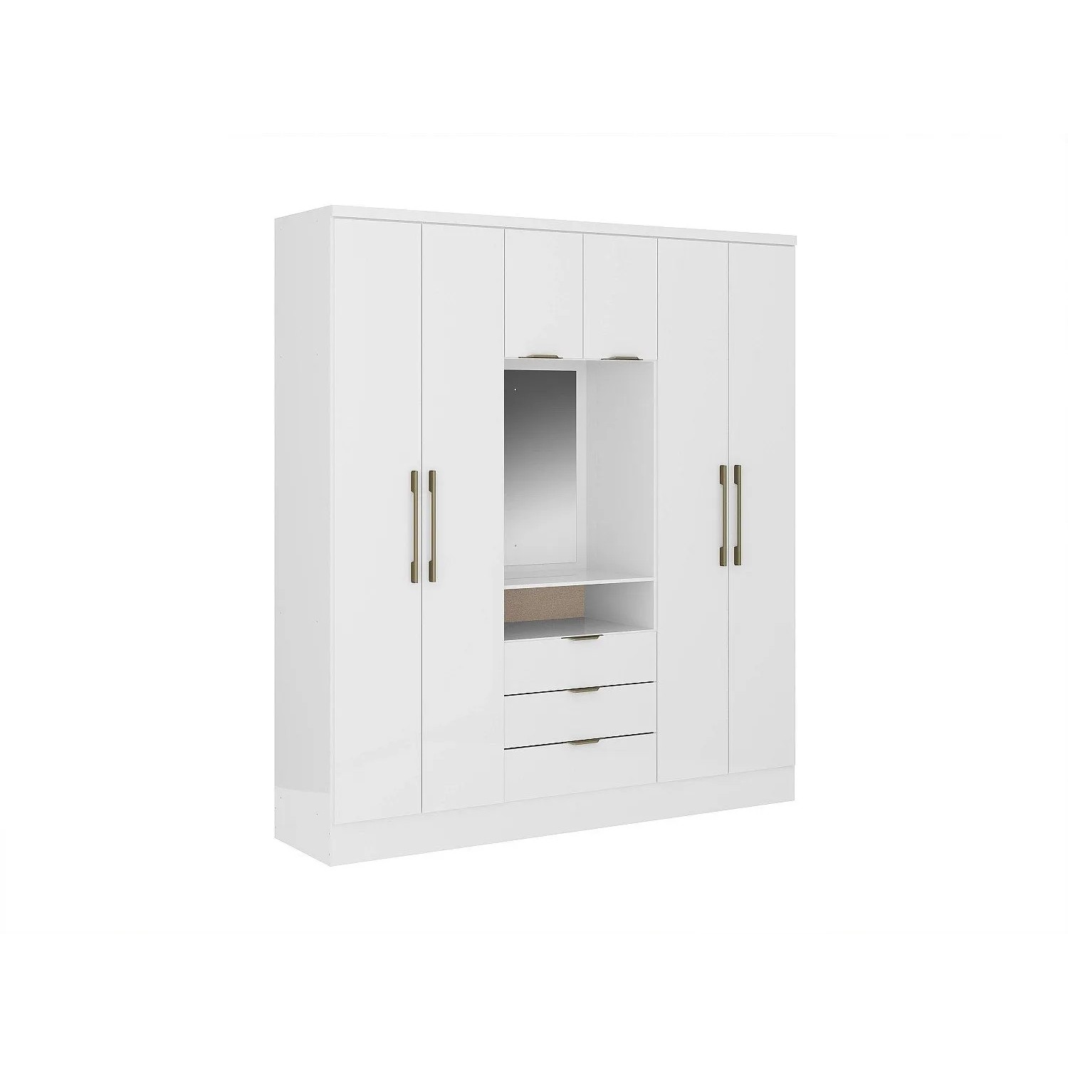 Vente-unique Kleiderschrank Elorio Weiß 180 cm