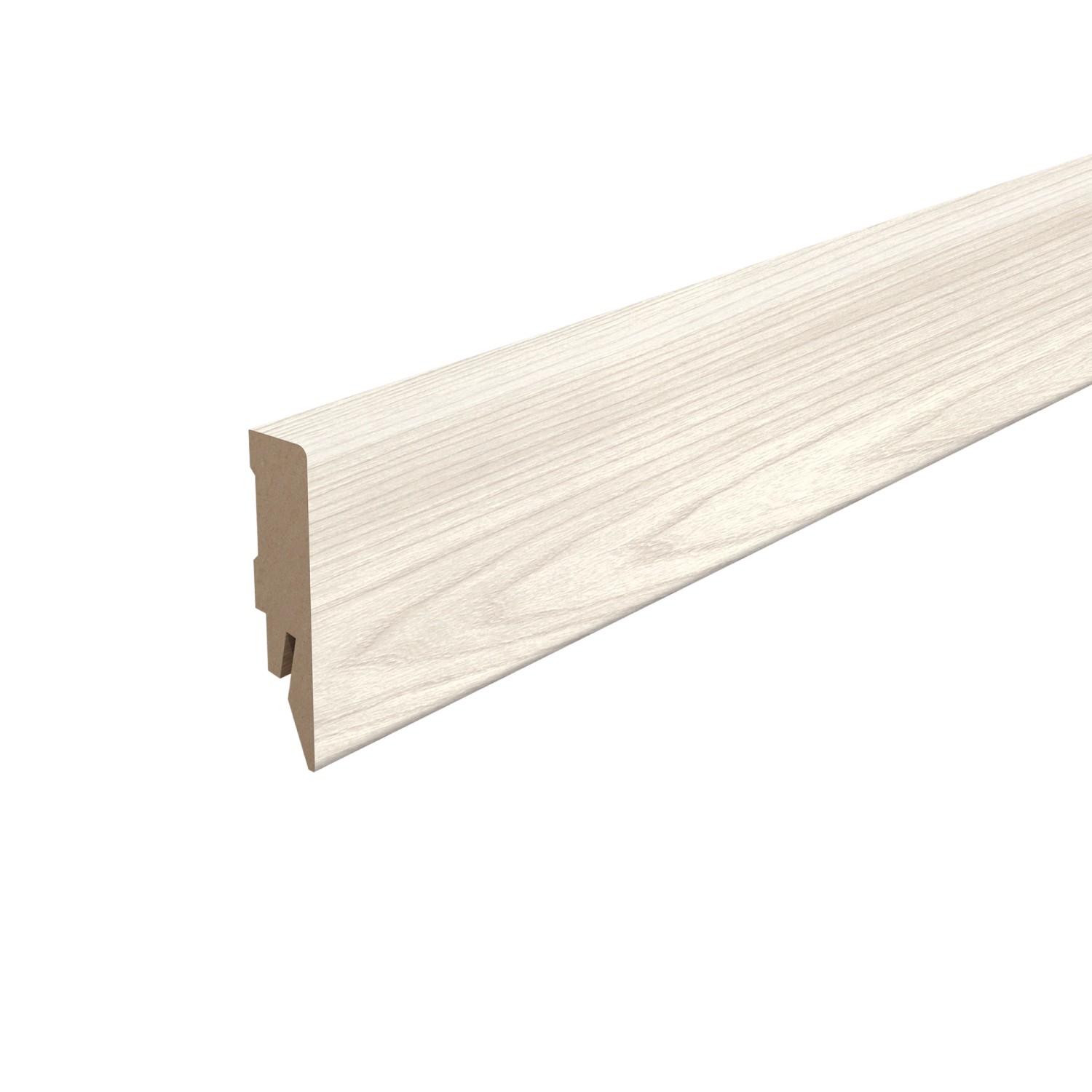 Egger Sockelleiste L610 Kubisch für Fußboden Sheffield 6 cm Akazie Weiß günstig online kaufen