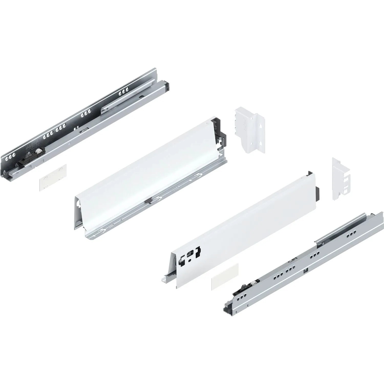 Blum Tandembox antaro M Vollauszug Blumotion 400 mm 30 kg Seidenweiß