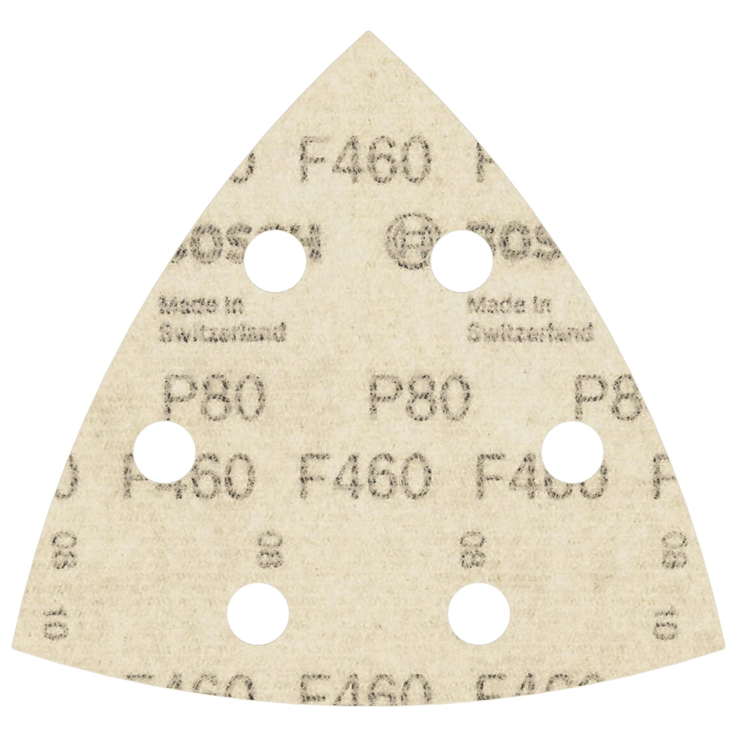 Bosch Delta-Schleifblatt F460 Best for Wood and Paint 5-er Pack Körnung 80