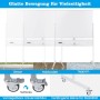 Costway Doppelseitiges Mobiles Whiteboard mit Rollen Weiß 120 x 90 cm_5