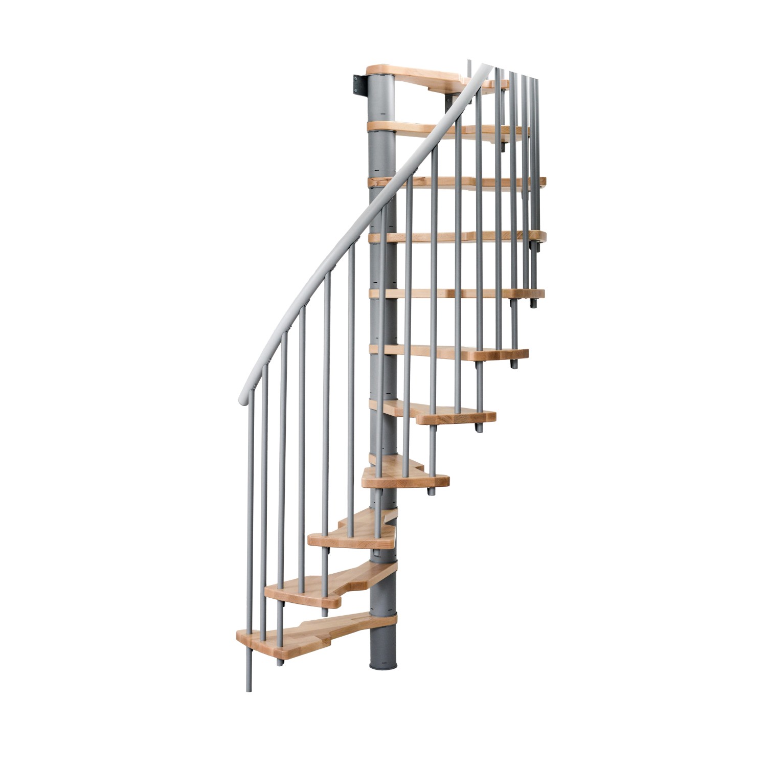 Minka Spindeltreppe Metallica Smart Buche Grau 130 cm günstig online kaufen