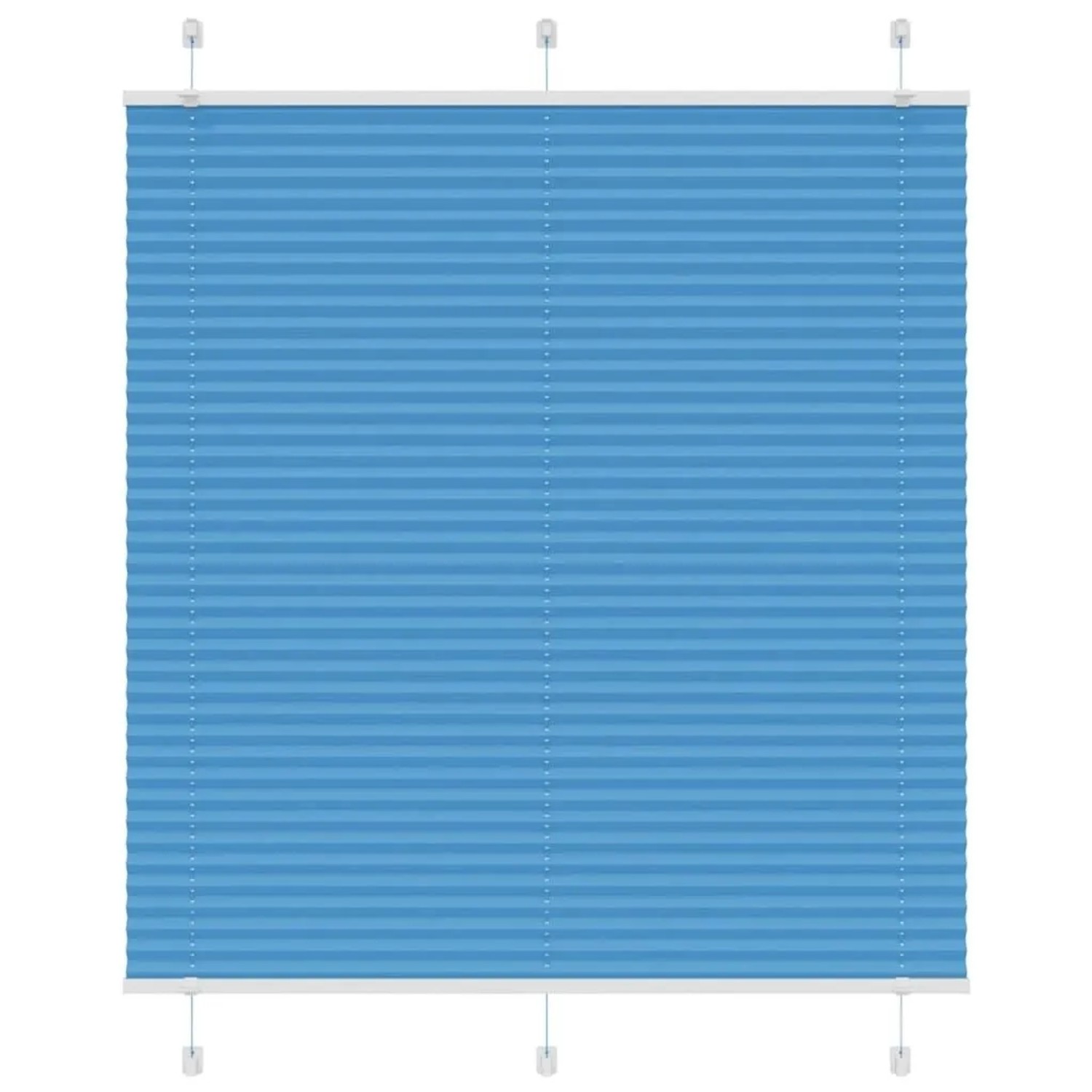 vidaXL Plissee Blau 115x100 cm Stoffbreite 114,4 cm Polyester 4015180 günstig online kaufen