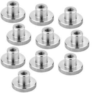 SOTECH 10er Set Rändelmutter M5 Edelstahl V2A SS304 Hohe Form DIN 466 Griffmutter