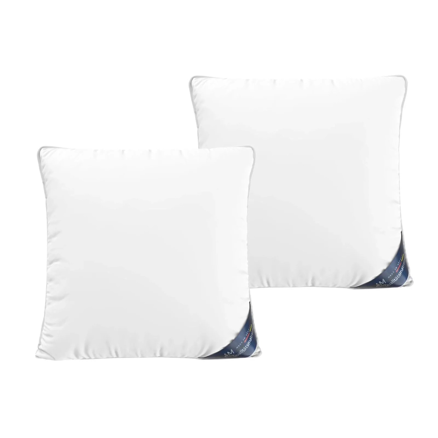 AM Qualitätsmatratzen Premium Mikrofaser Kopfkissen 2er Set mit Sensofill Füllung Made in Germany 80x80cm