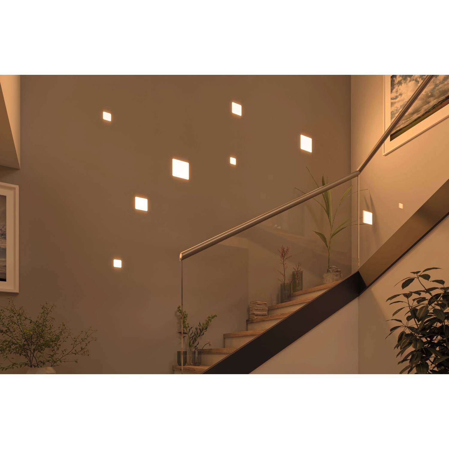 Paulmann LED-Einbaupanel Veluna VariFit eckig 75x75 mm 4,5 W 3.000 K Satin