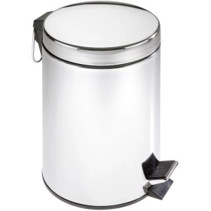 Wenko Kosmetik-Treteimer Exclusiv, 5 l, Edelstahl, glänzend, mit Pedal und herausnehmbarem Einsatz.