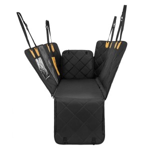 Costway Hundedecke Auto Rückbank Hundematte Schwarz 215 x 148 cm