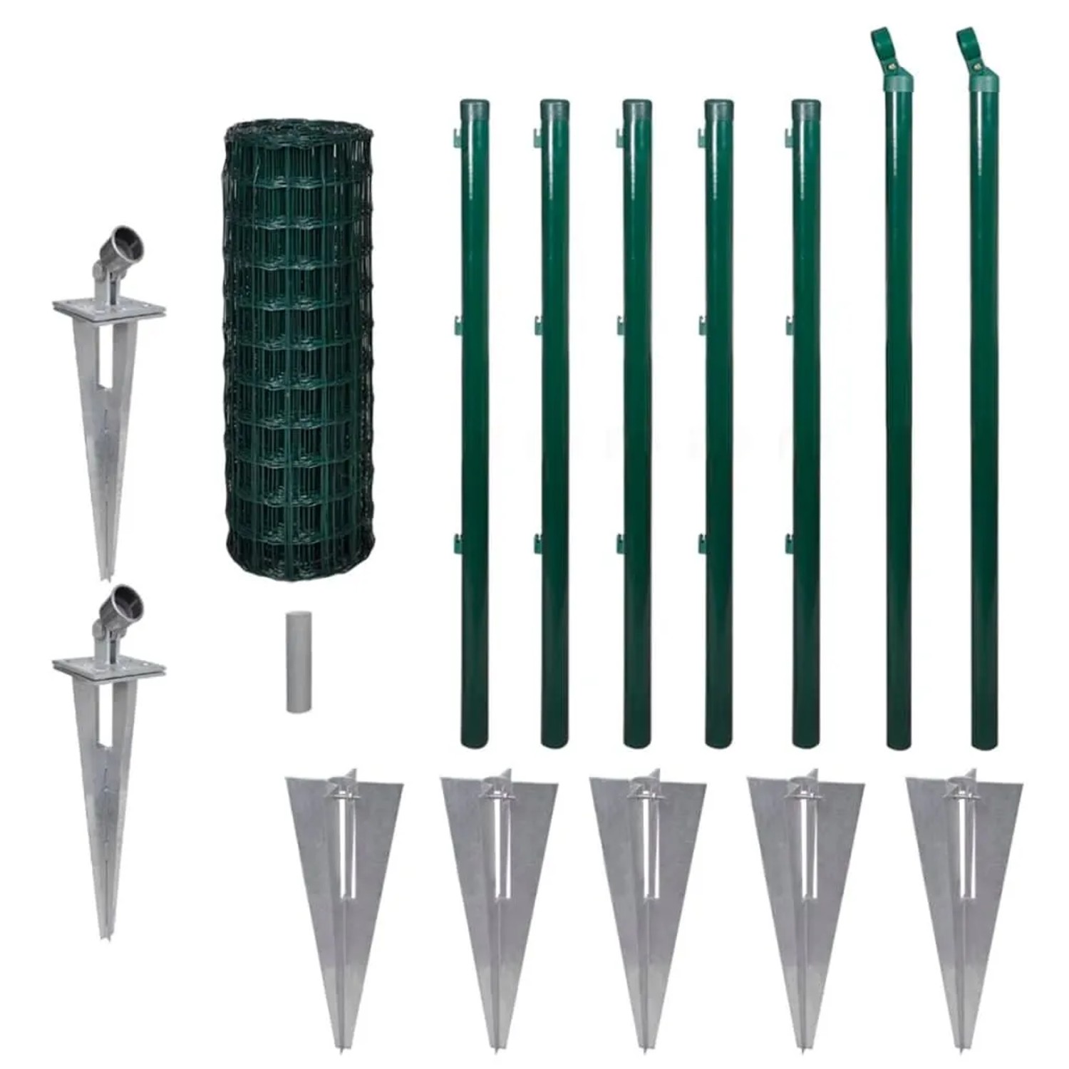 vidaXL Eurozaun Stahl 10 x 0,8 m Grün 142381 günstig online kaufen