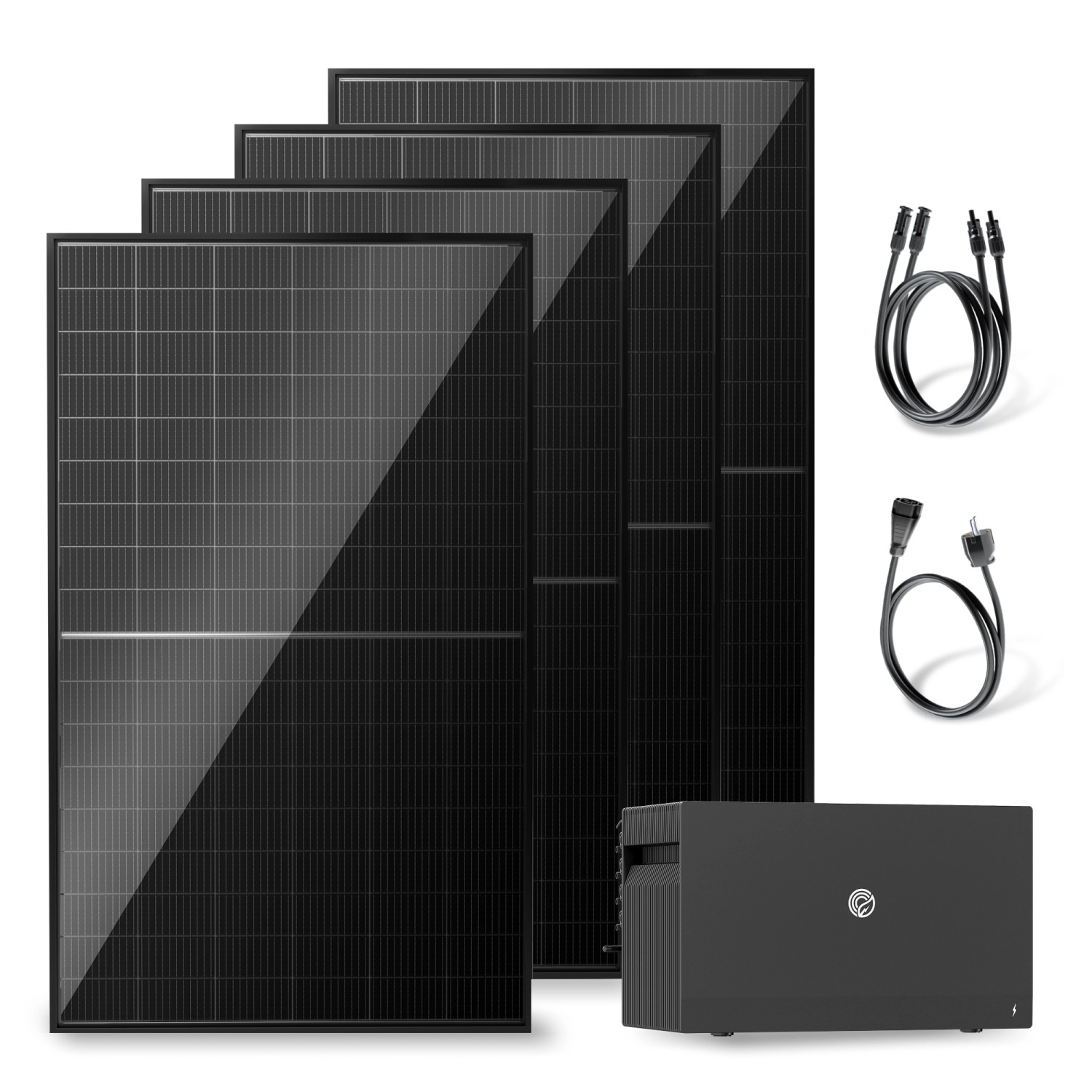 Solakon Balkonkraftwerk 2000W 800W Solaranlage mit Speicher Steckerfertig K günstig online kaufen