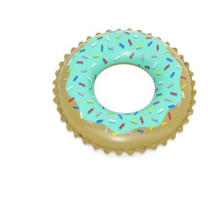 Bestway Schwimmring Sweet Donut, Ø 77 cm, im Donut-Design mit bunten Streuseln.