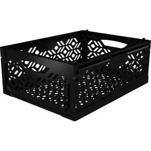 Schwarze Klappbox Midi, 14,5 l, ideal zur Aufbewahrung und platzsparend verstaubar.