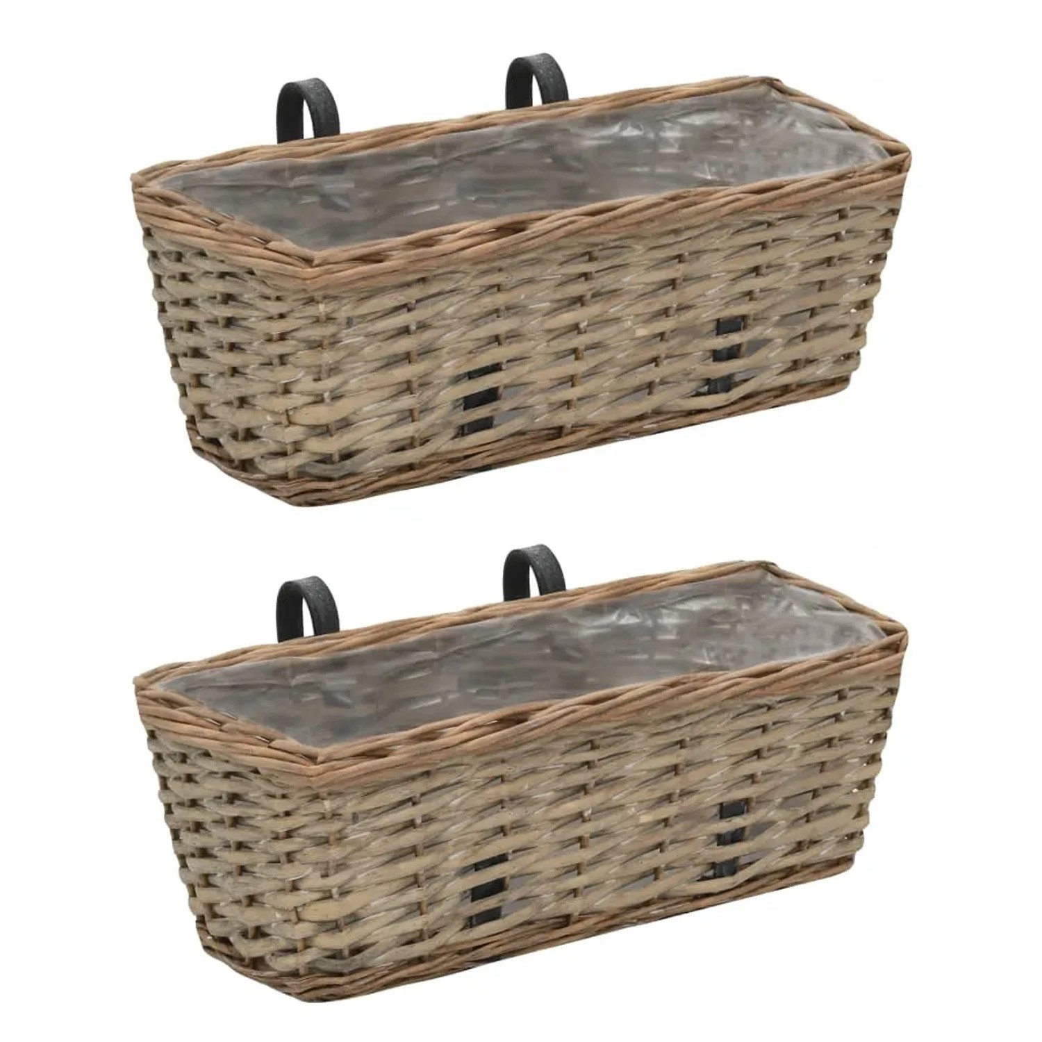vidaXL Balkonkästen Weide 2 Stk. 40 cm PE-Auskleidung kaufen bei OBI