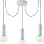 Just Light Pendelleuchte Turn me, 3-flammig, Betonoptik. Moderne Hängelampe für E27 Leuchtmittel.